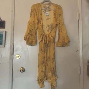 FREE PEOPLE - Sheer Lace Detail Robe